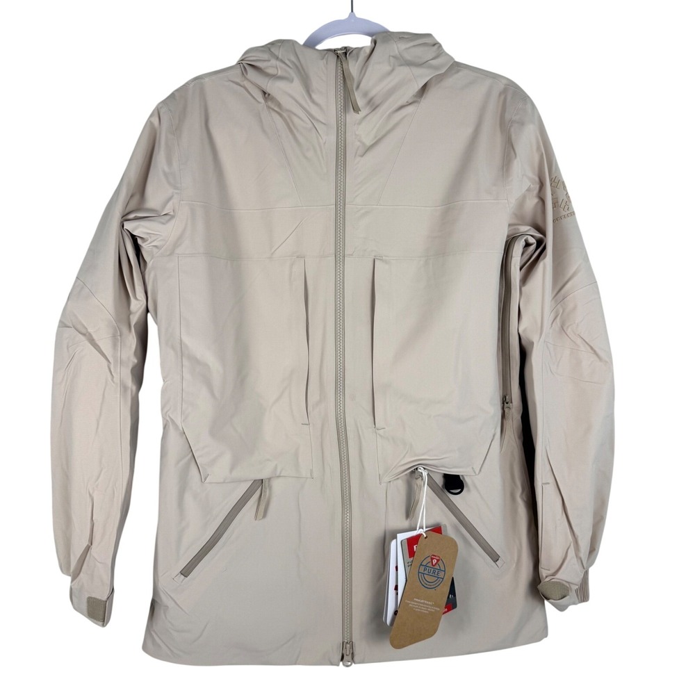 Obermeyer Womens S Oberreute Jacket Cement Beige Ski Snowboard Winter Coat RECCO